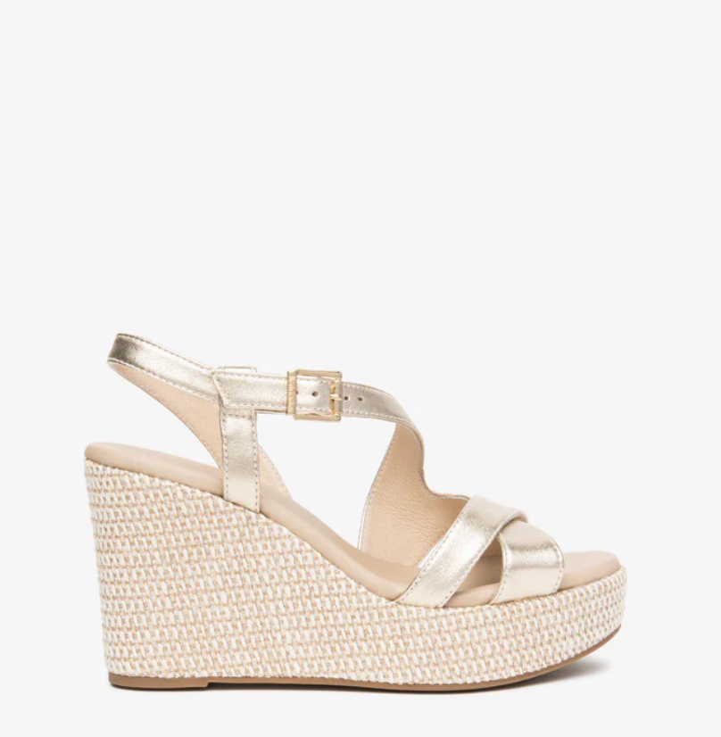 NeroGiardini Leather Sandal Gold