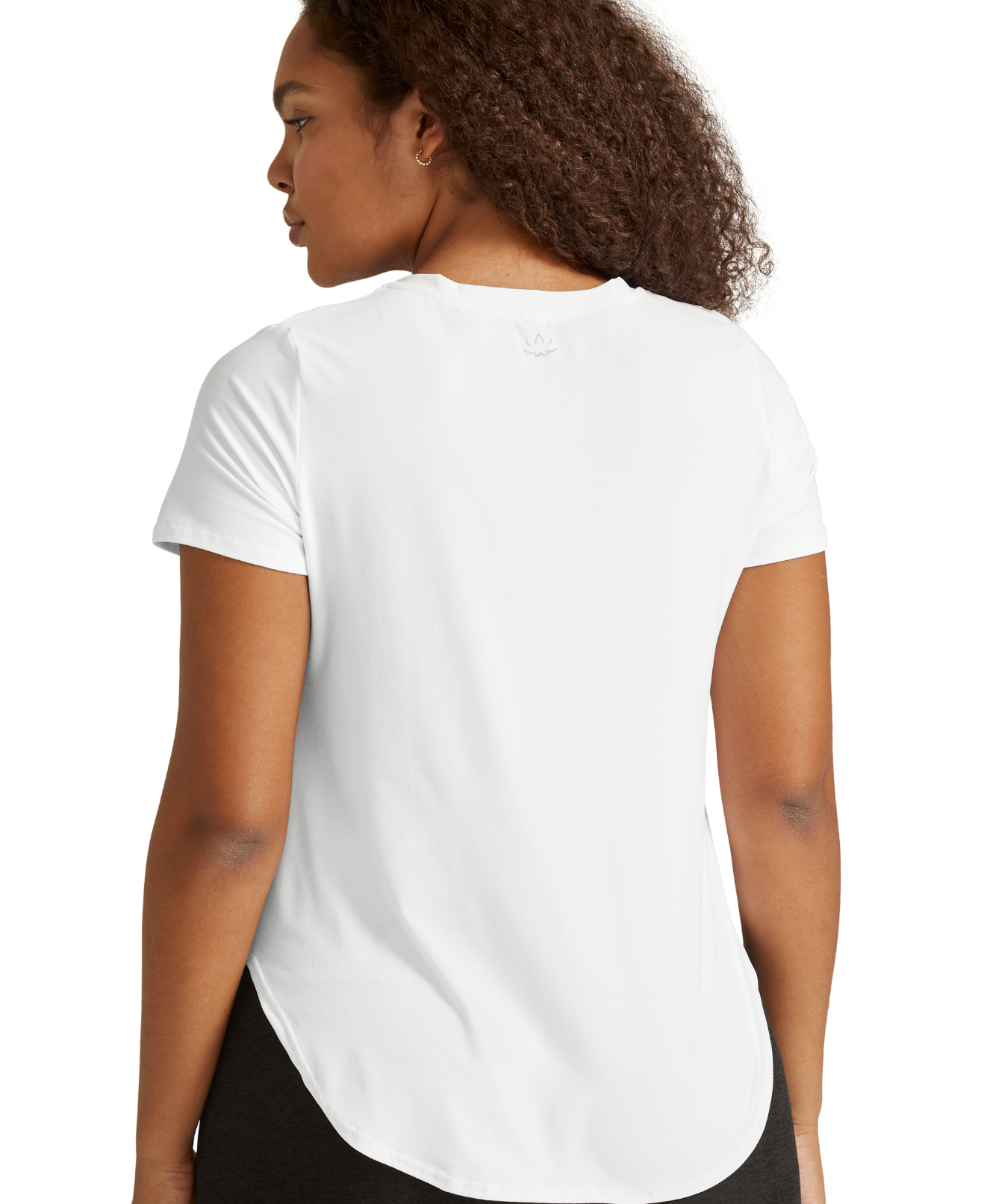 Beyond Yoga Featherweight Down Low Tee Cloud