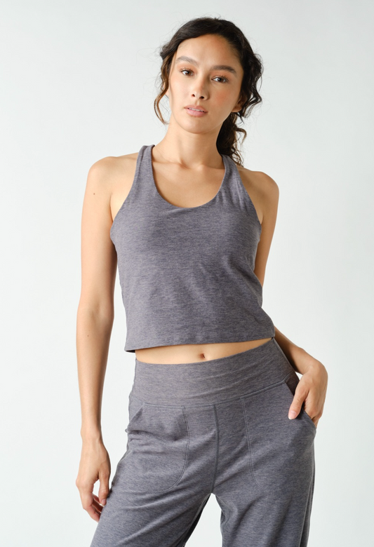 Sweet Soles Courtside Active Tank - Graphite