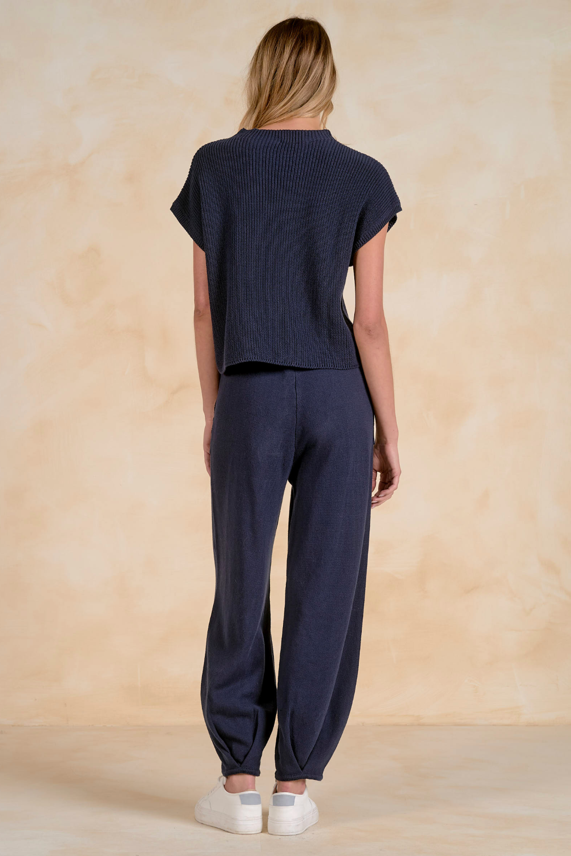 Elan Cap Sleve Sweater - Navy