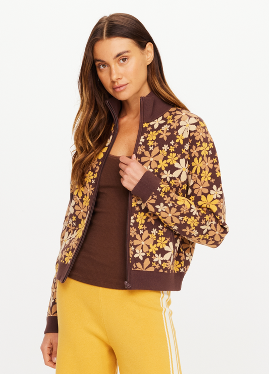 The Upside Copacabana Margot Knit Jacket - Floral