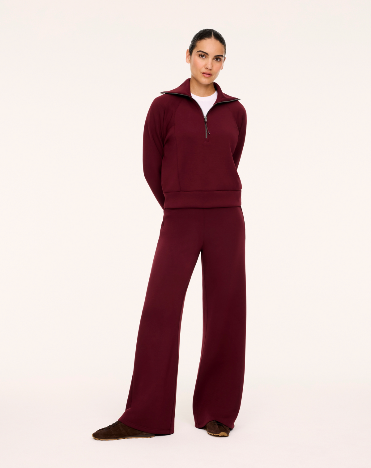 SPANX® Airessentials Wide Leg Pant - Vino