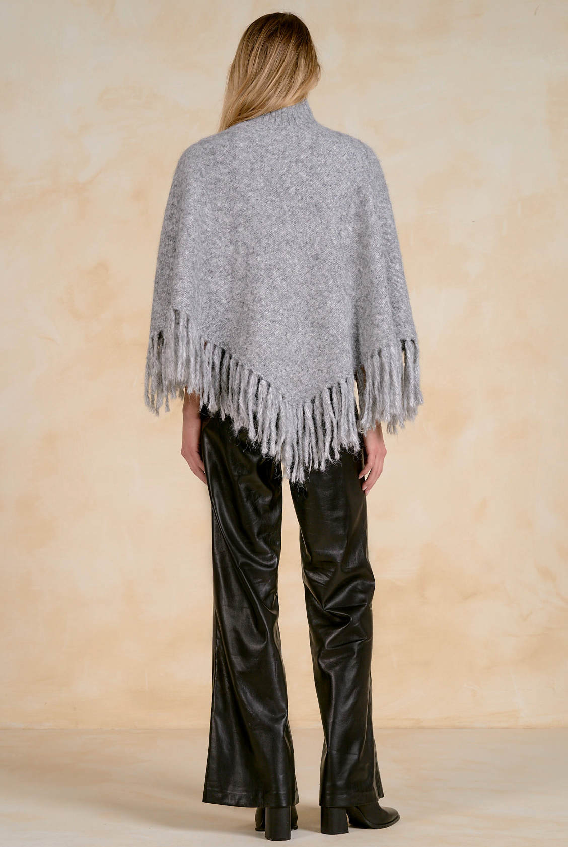 Elan Fringe Poncho