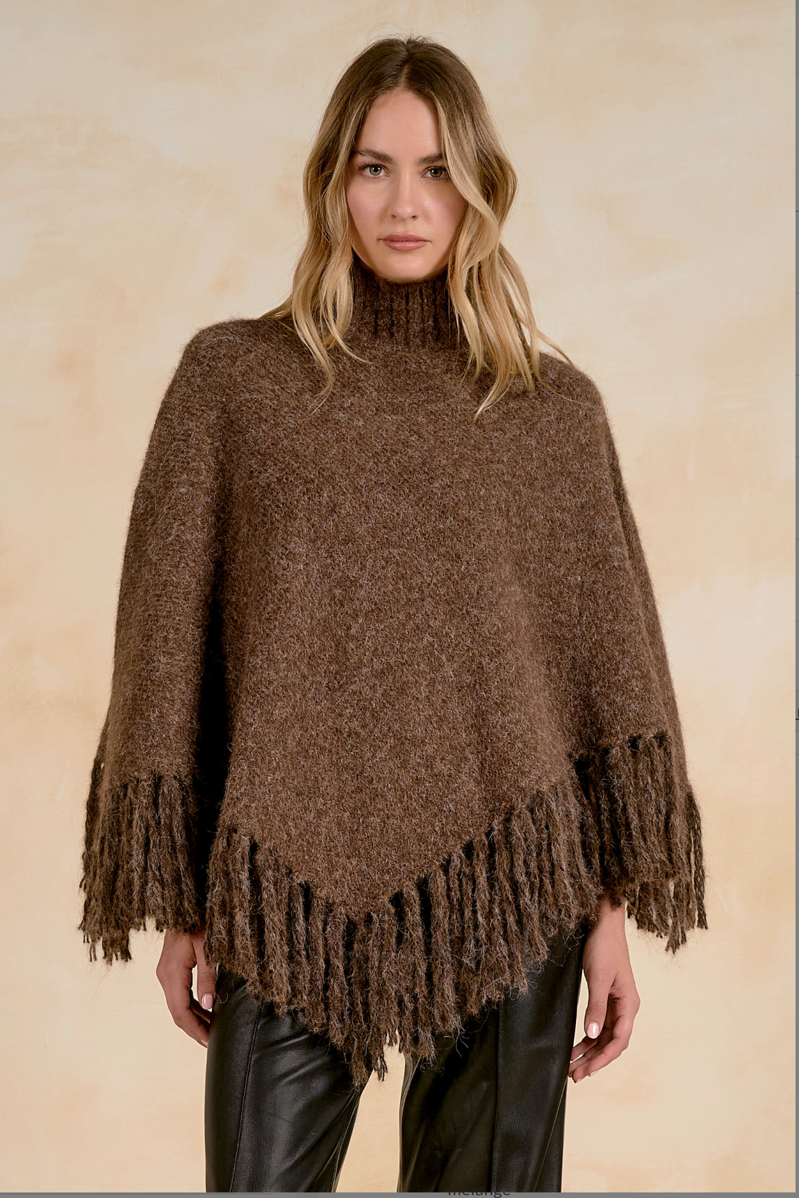 Elan Fringe Poncho