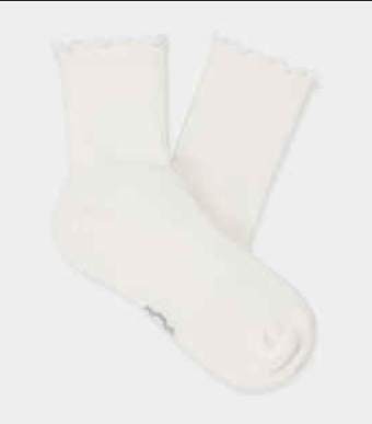 Ugg Karsyn Lettuce Edge Socks White