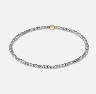 Enewton Silver Faceted Hematite Bracelets 2MM