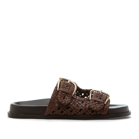 Silent D Britmi Woven Sandal in Chocolate