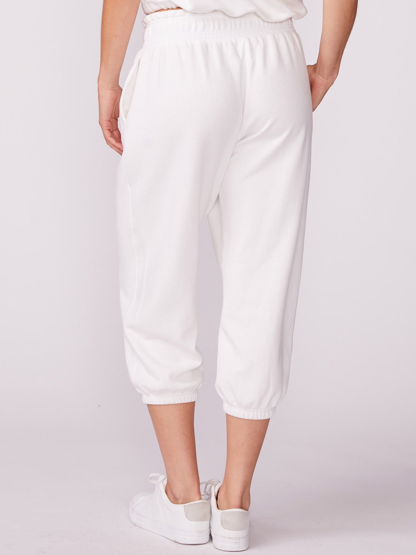 Thrive Société Cropped Jogger White