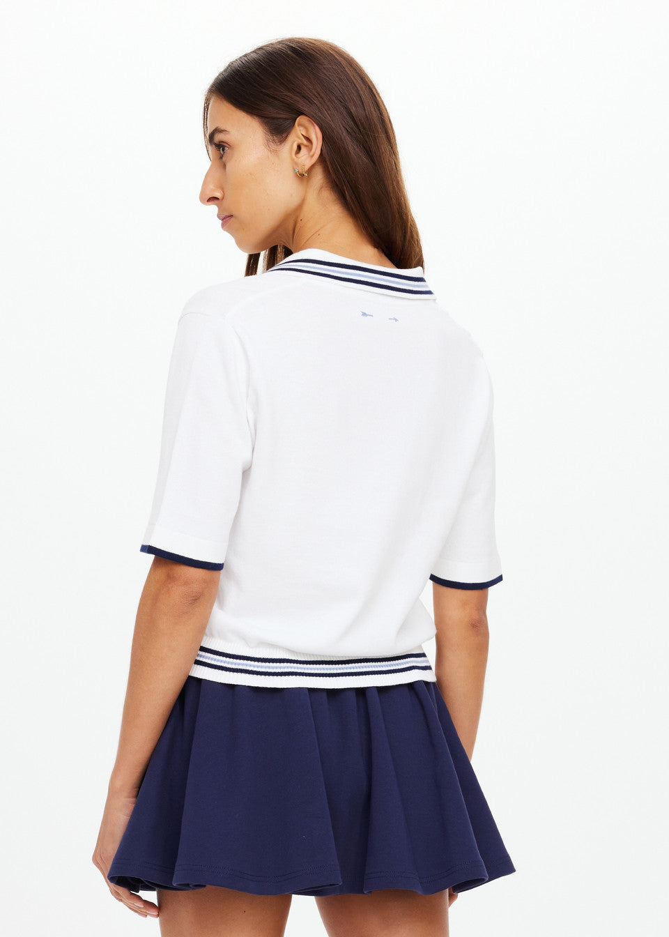 The Upside Archie Collard Knit Polo