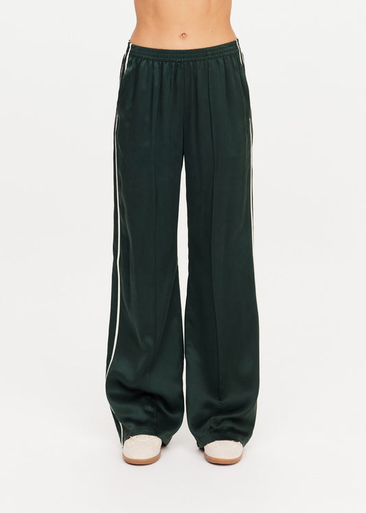 The Upside Marnie Silk Wide Leg Pant - Green