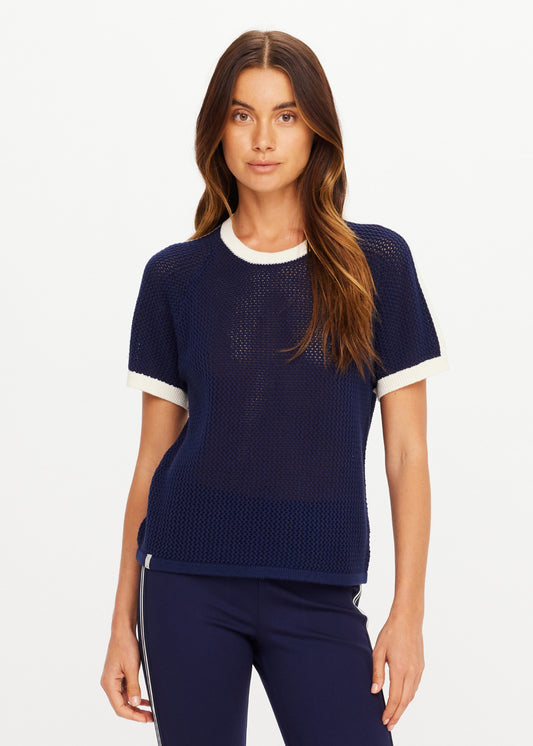 The Upside Fenway Jordan Knit Tee - Navy