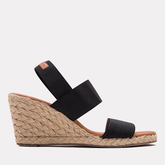 Andre Assous Allison Espadrille Wedge in Black