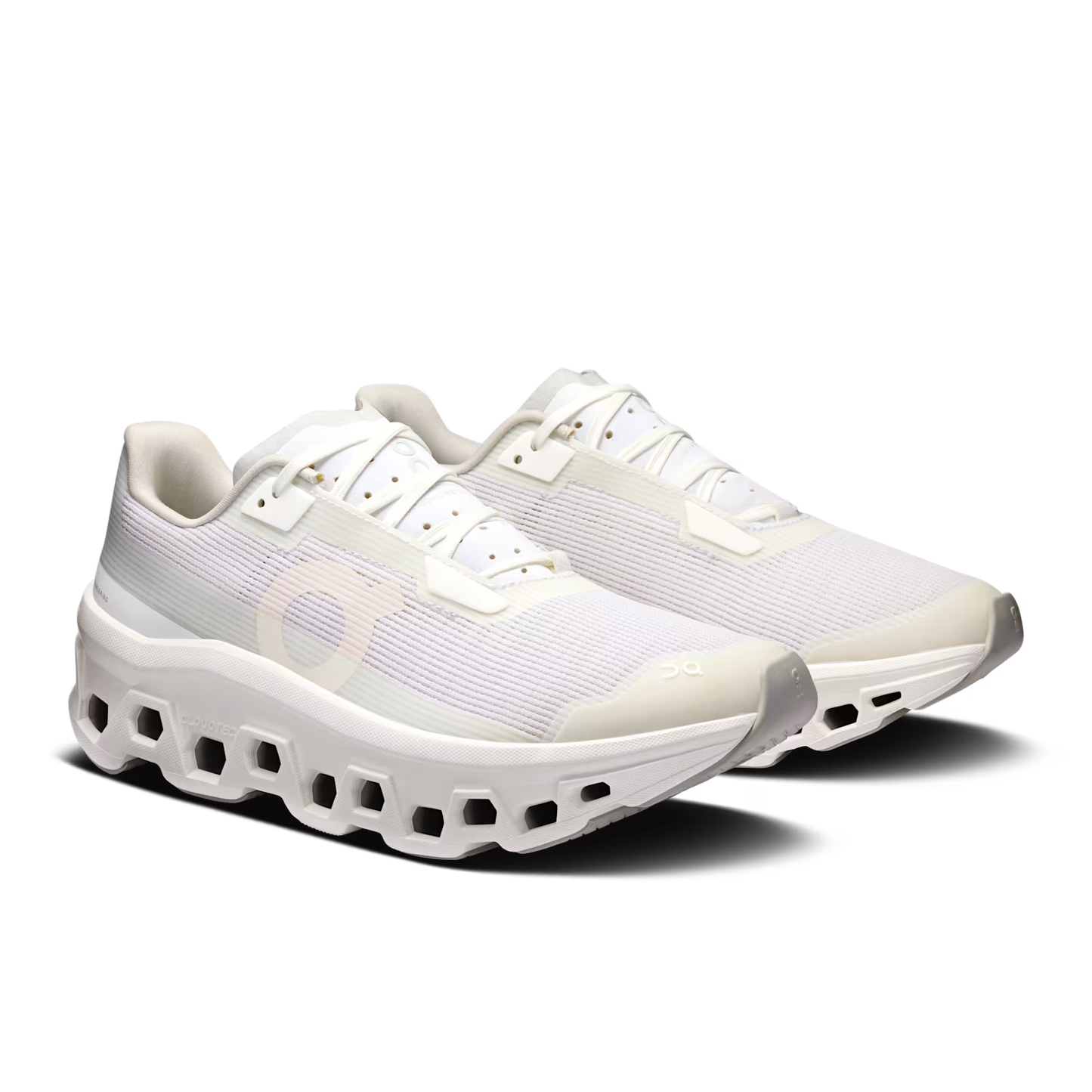 Women's On Running Cloudmonster White/White