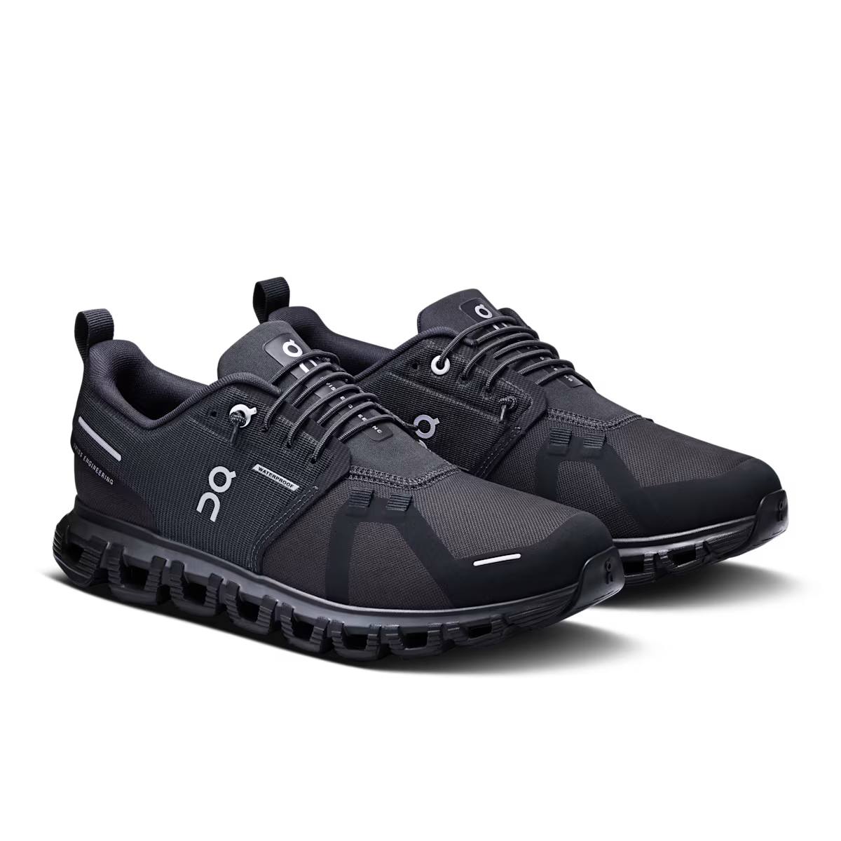 Women's On Running Cloud 6 Waterproof Black/Black