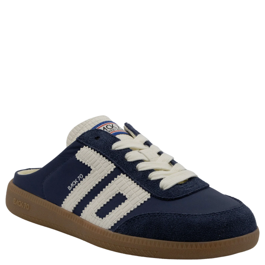 BACK 70 Easter Backless Sneaker - Navy