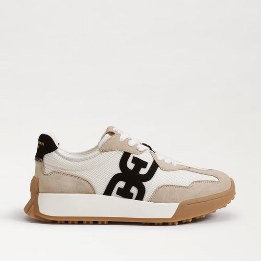 Sam Edelman Langley Lace-Up White/Tan/Black Suede