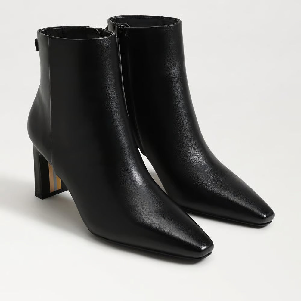 Sam Edelman Saige Ankle Bootie - Black Leather