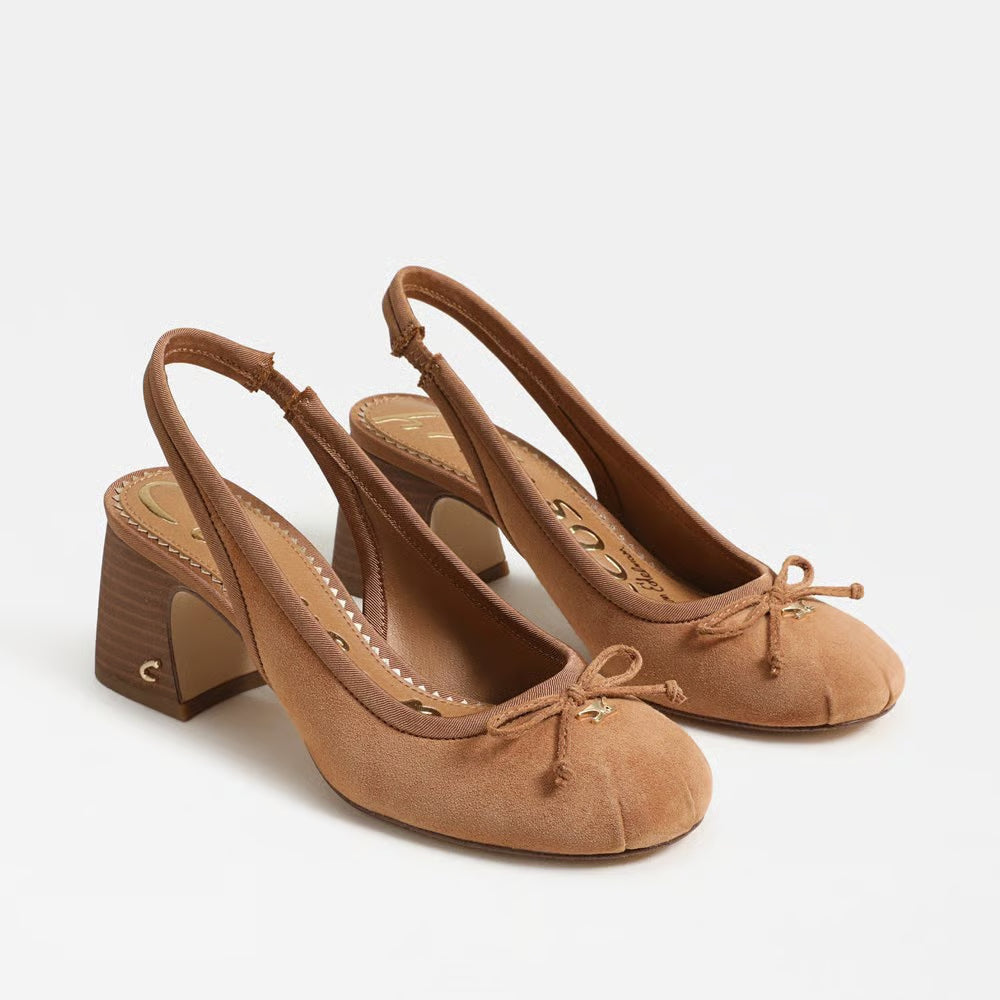Circus by Sam Edelman Diane Slingback Heel - Amber Sand Suede