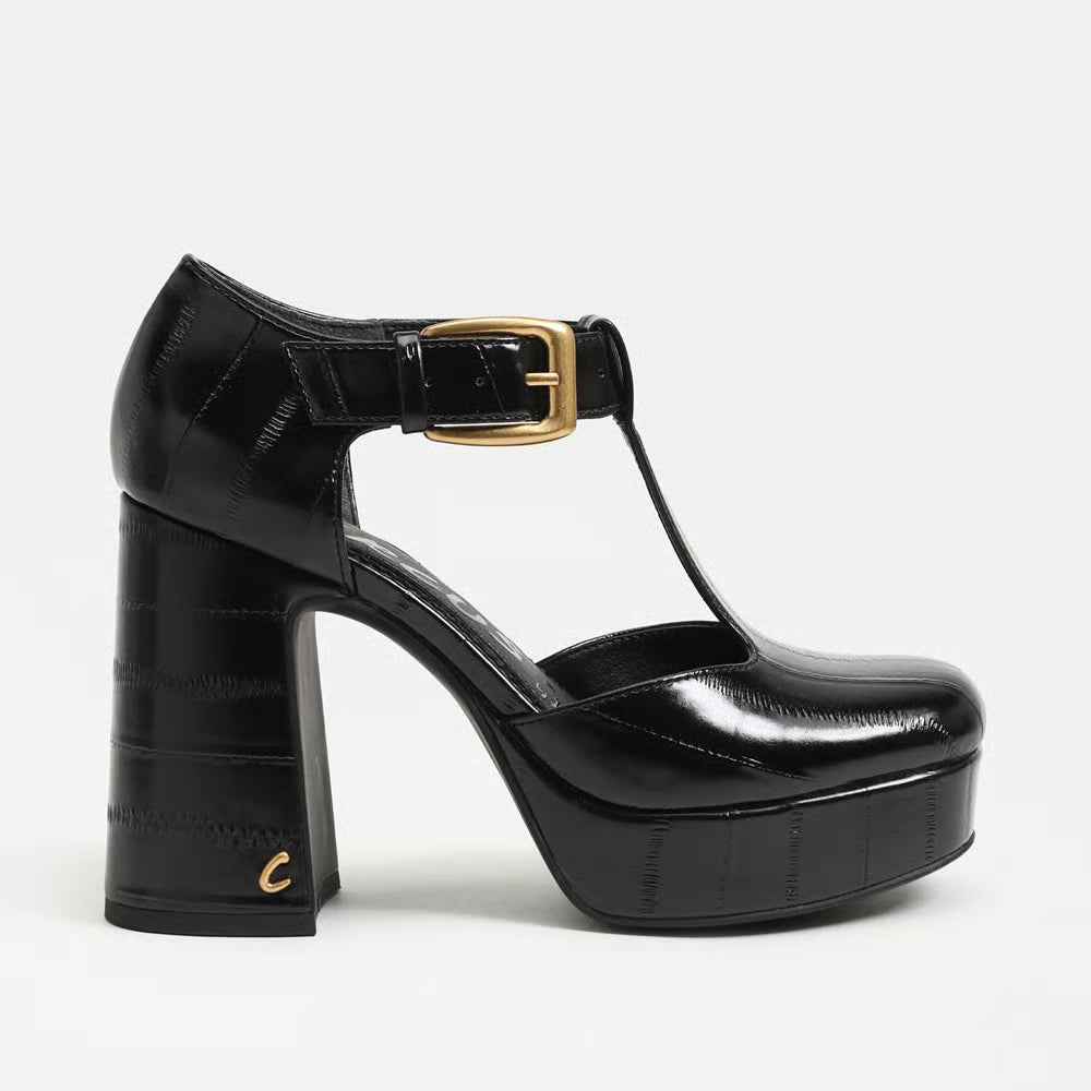 Circus by Sam Edelman Idalia T-Strap Platform heel - Black Faux Leather