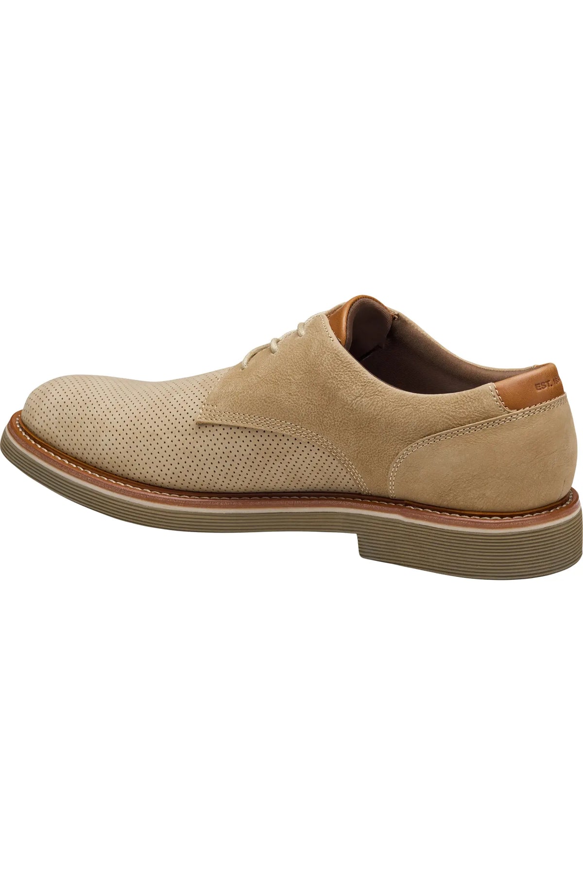 Men's Johnston & Murphy Upton Knit Plain Toe Gray Knit