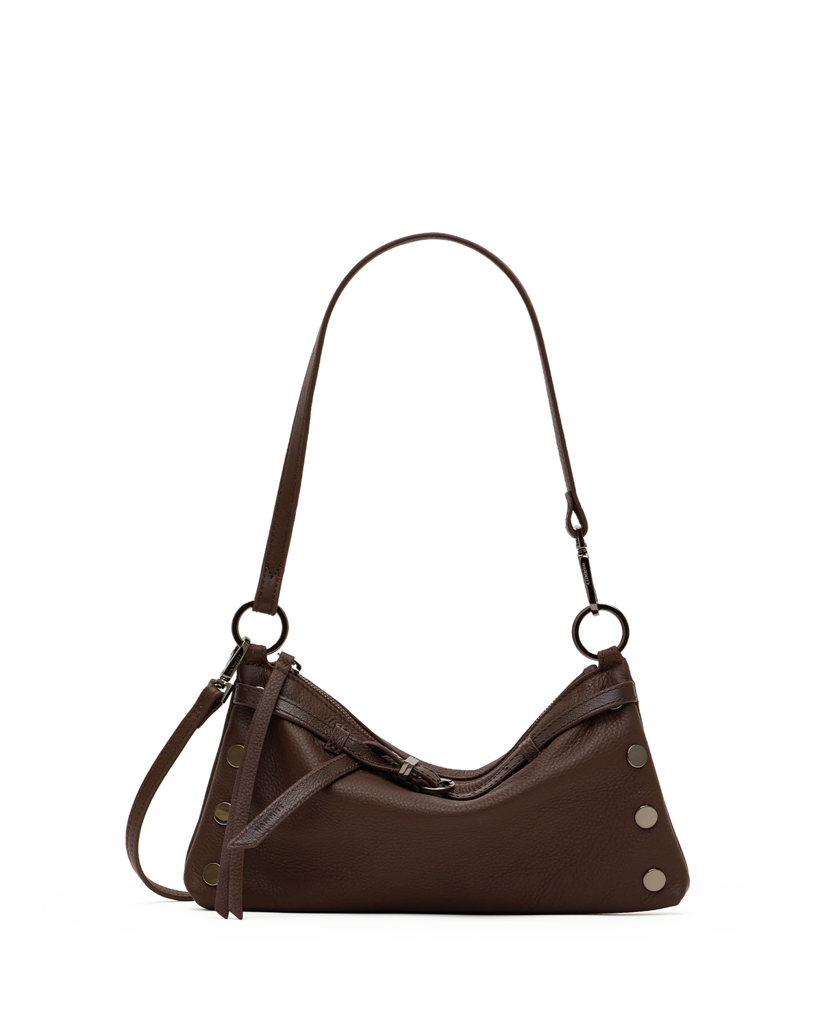 Hammitt Kyle Small Belted Espresso/Gunmetal