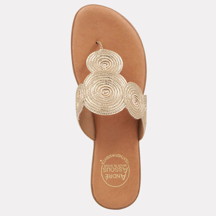 Andre Assous Nikky Featherweight Sandal in Platino