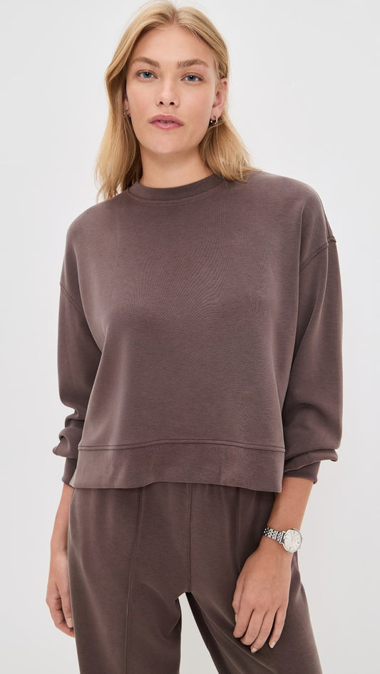 Sweaty Betty CloudWeight Sweatshirt Sable Brown