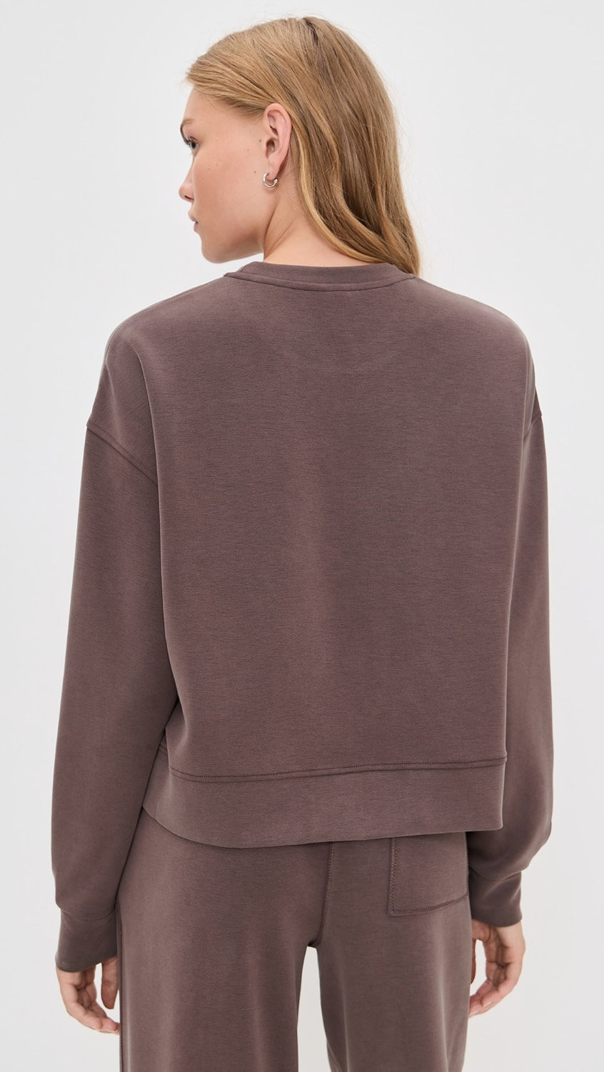 Sweaty Betty CloudWeight Sweatshirt Sable Brown