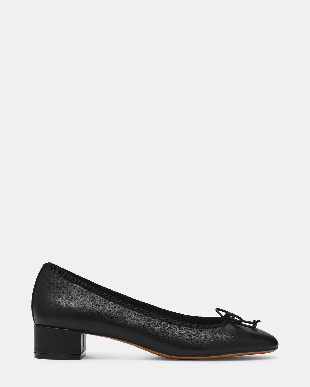 Steve Madden Steffi Ballet Heel - Black Leather