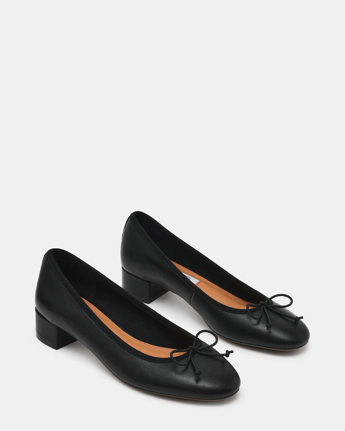 Steve Madden Steffi Ballet Heel - Black Leather