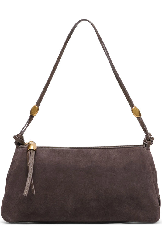 Dolce Vita Solara Leather Shoulder Bag - Chocolate