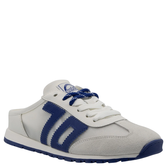 BACK 70 Venice Backless Sneaker in White/Blue