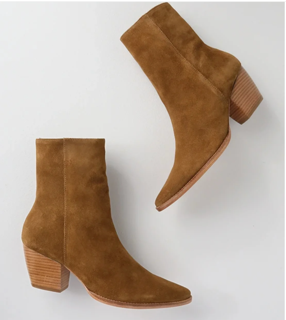 Matisse Caty Fawn Suede Leather Mid-Calf Boots