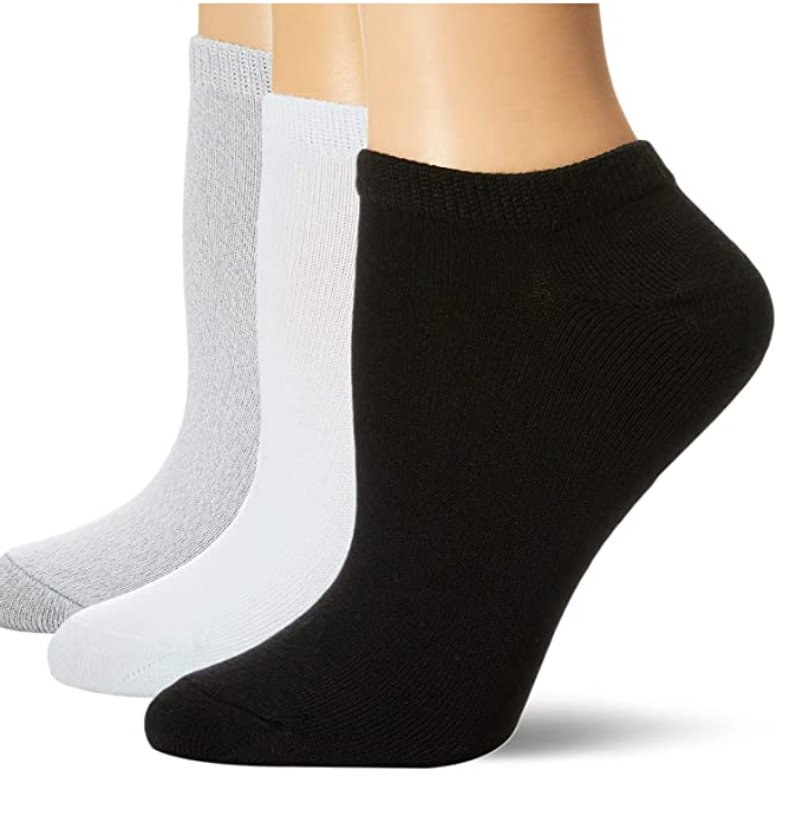 Hue Super Soft Liner Socks 6 Pack (2 white, 2 Black, 2 Grey) U20032