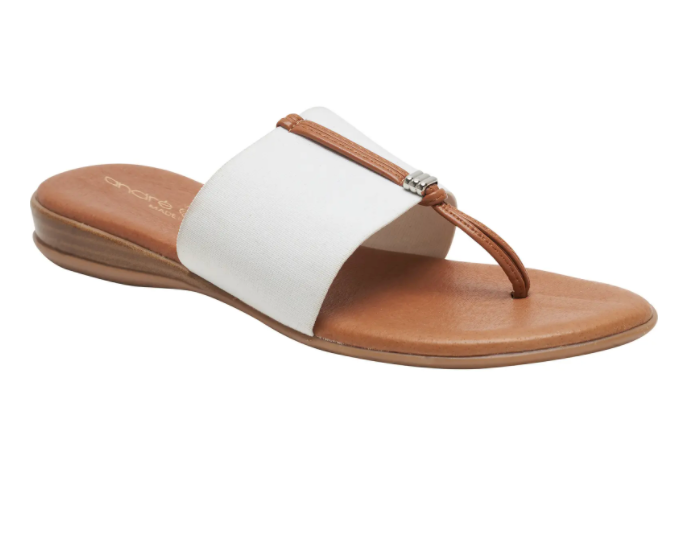 Andre Assous Nice Featherweights™ Slide Sandal White