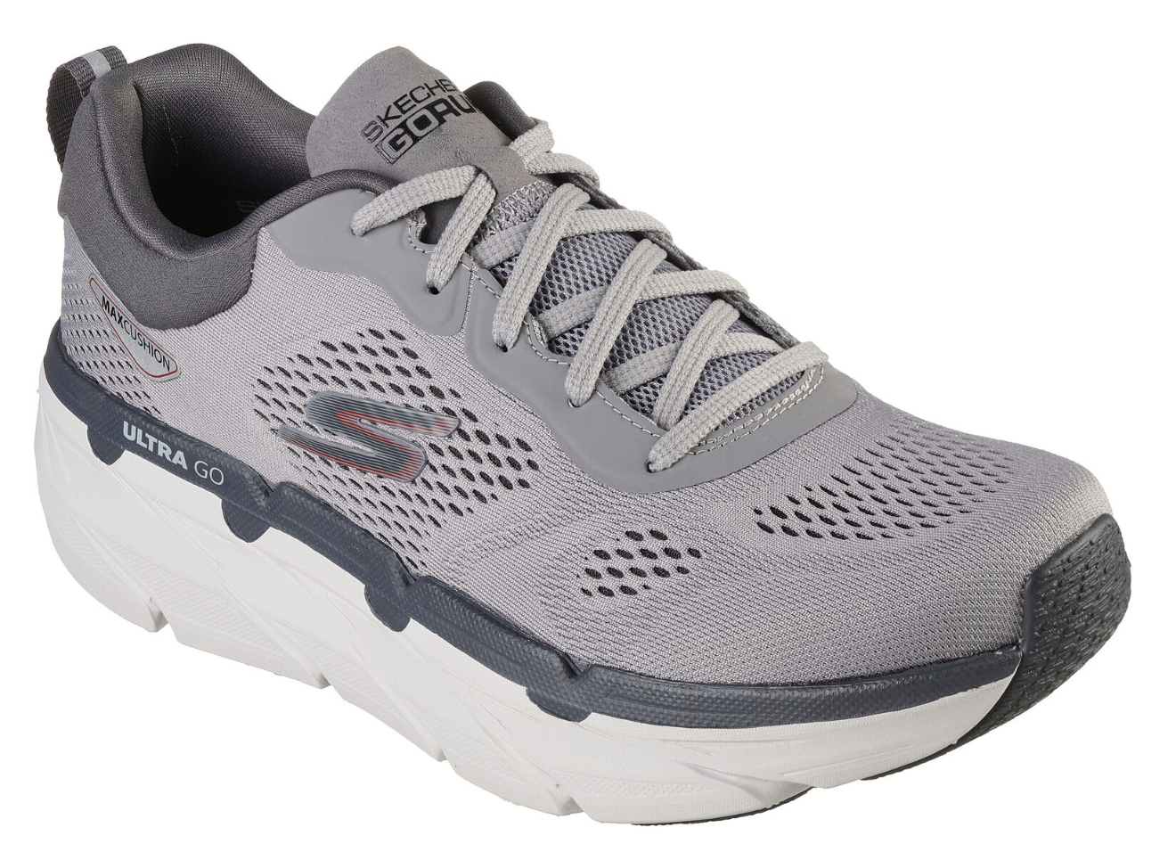 Men's Skechers Max Cushioning Premier Perspective Grey/Red
